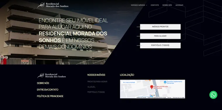 Site de Residencial Morada dos Sonhos